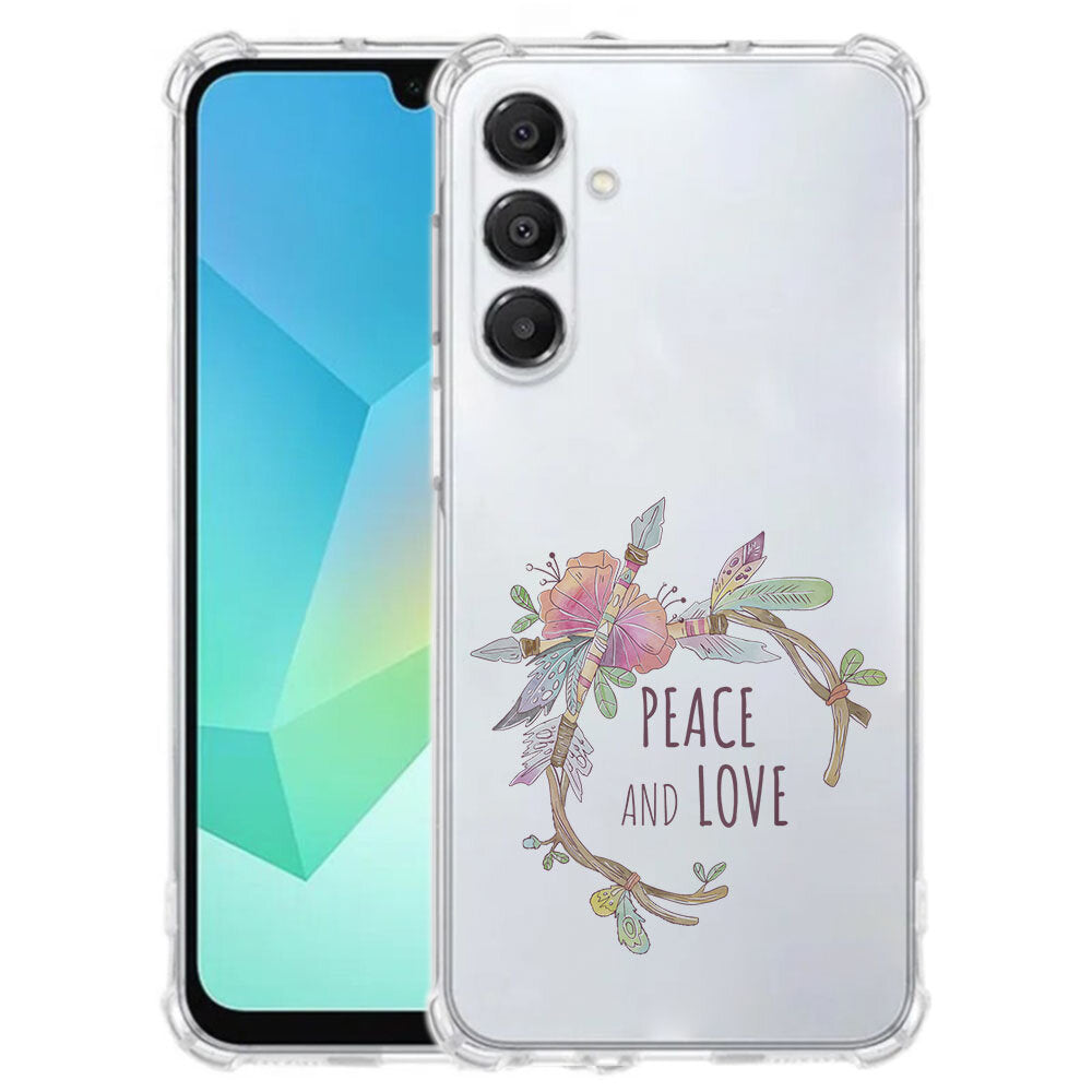 Samsung Galaxy A17 TPU Telefoonhoesje Boho Tekst schokabsorberende backcover voorkant