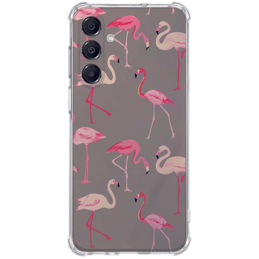 TPU Telefoonhoesje Samsung Galaxy A17 Flamingo schokabsorberende backcover achterkant