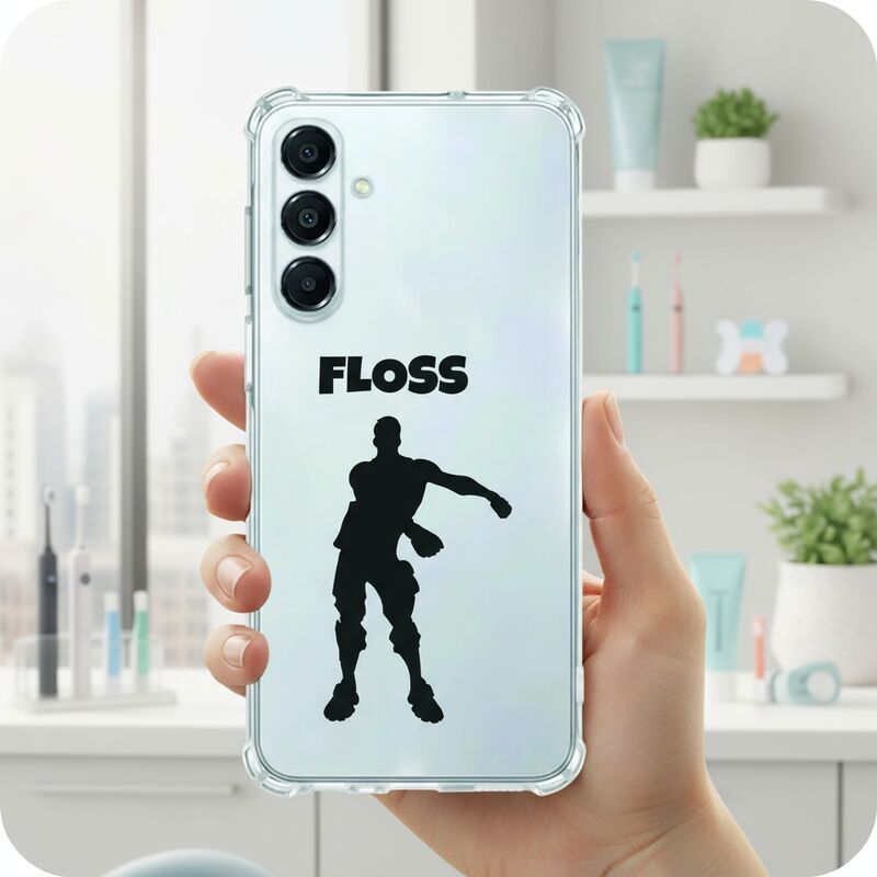 Samsung Galaxy A17 TPU Telefoonhoesje Floss achterzijde