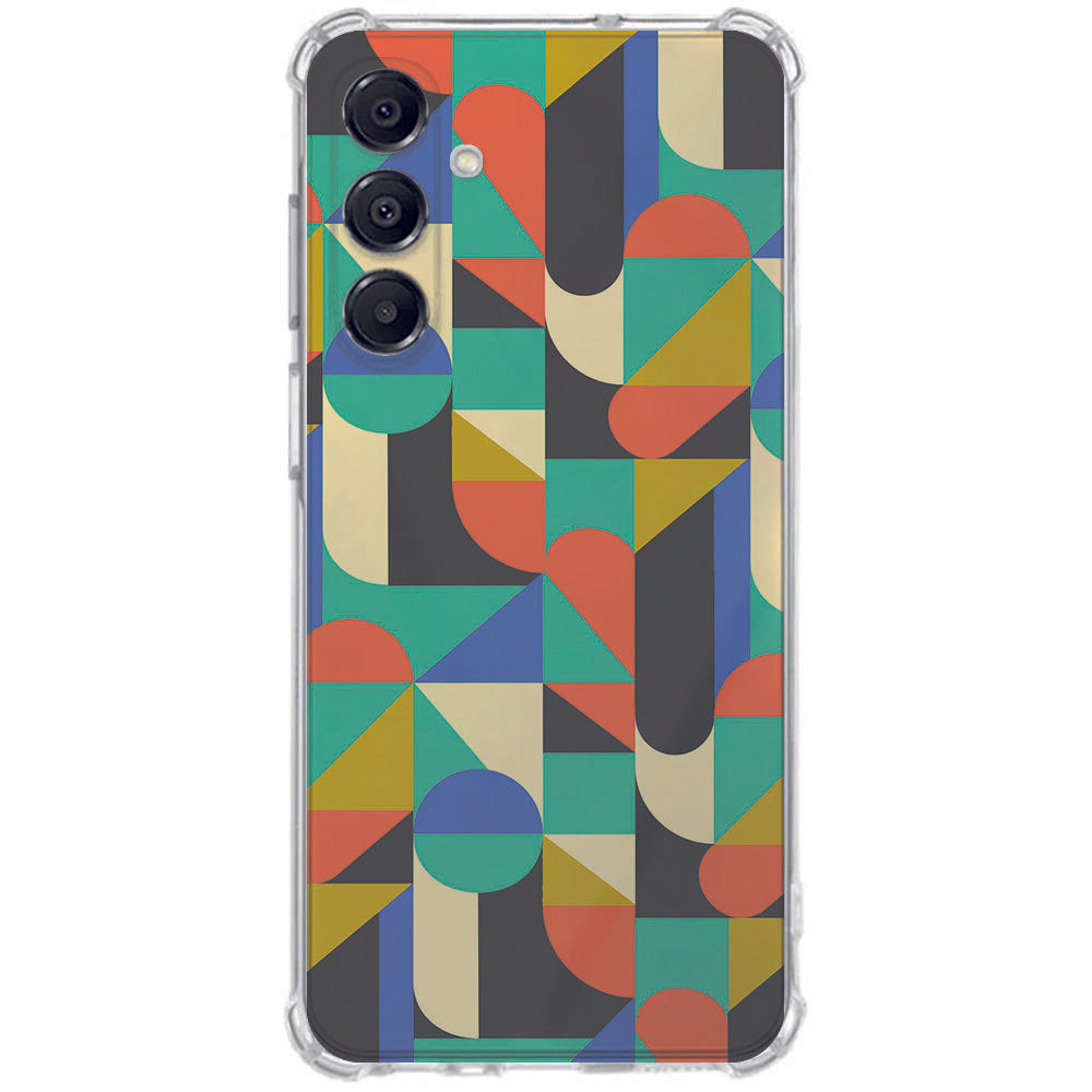 Samsung Galaxy A17 TPU Telefoonhoesje Funky Retro schokabsorberende backcover achteraanzicht