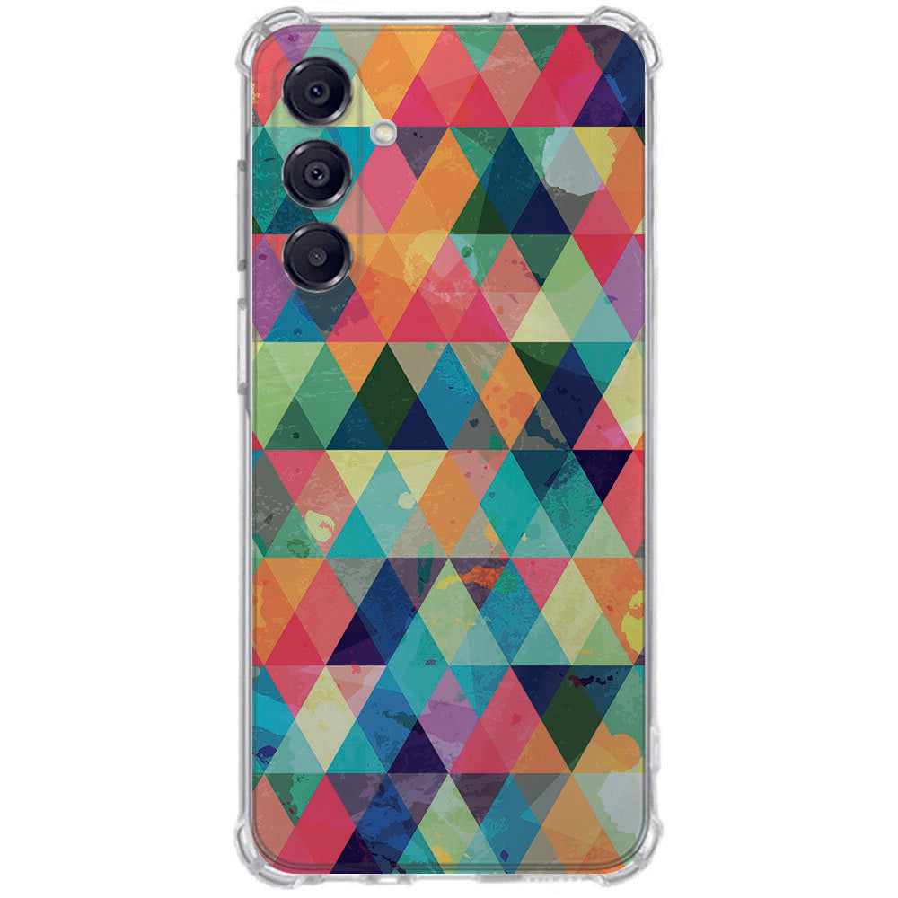 Samsung Galaxy A17 TPU Telefoonhoesje Geometrisch design achterkant