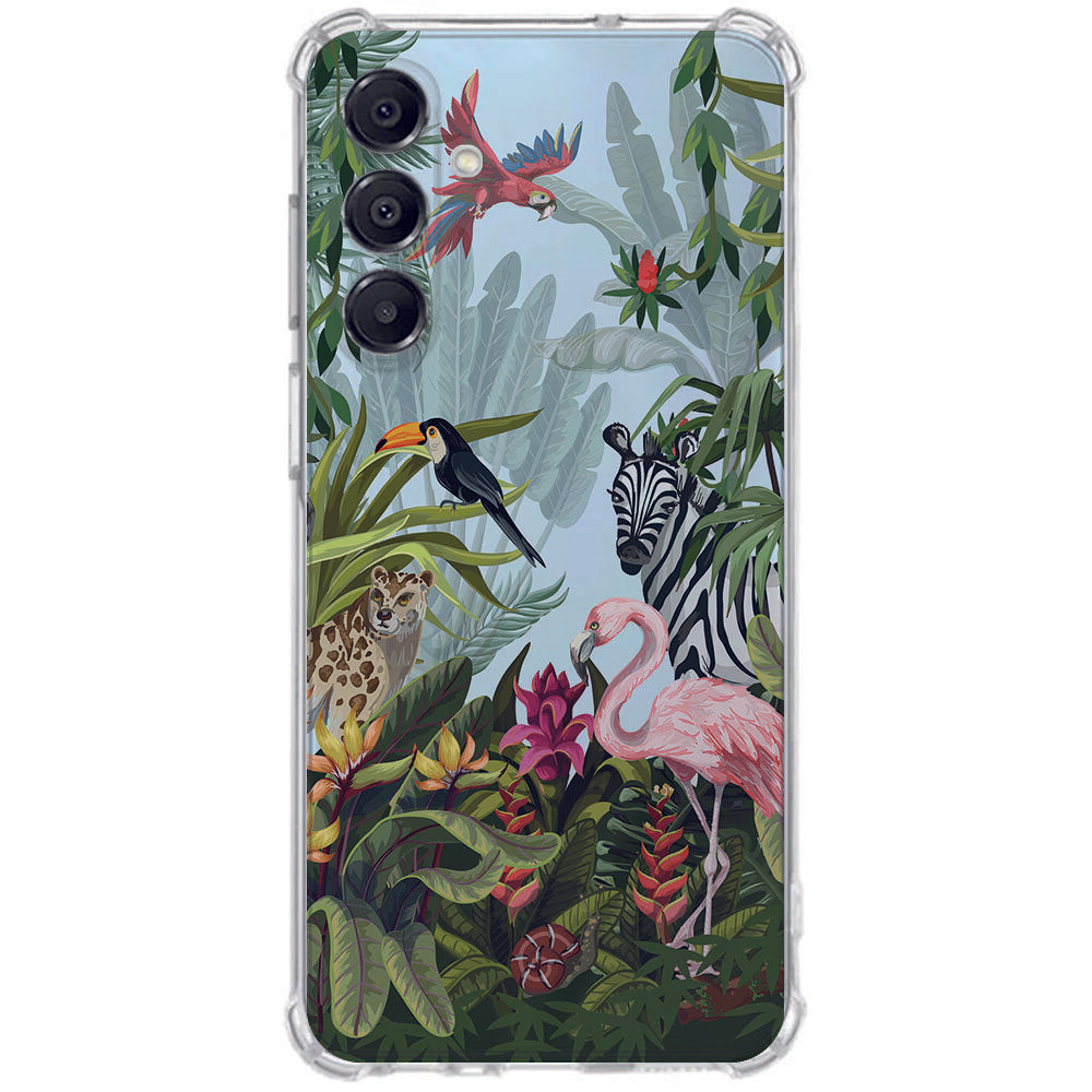 TPU Telefoonhoesje Samsung Galaxy A17 Jungle schokabsorberende backcover achterzijde