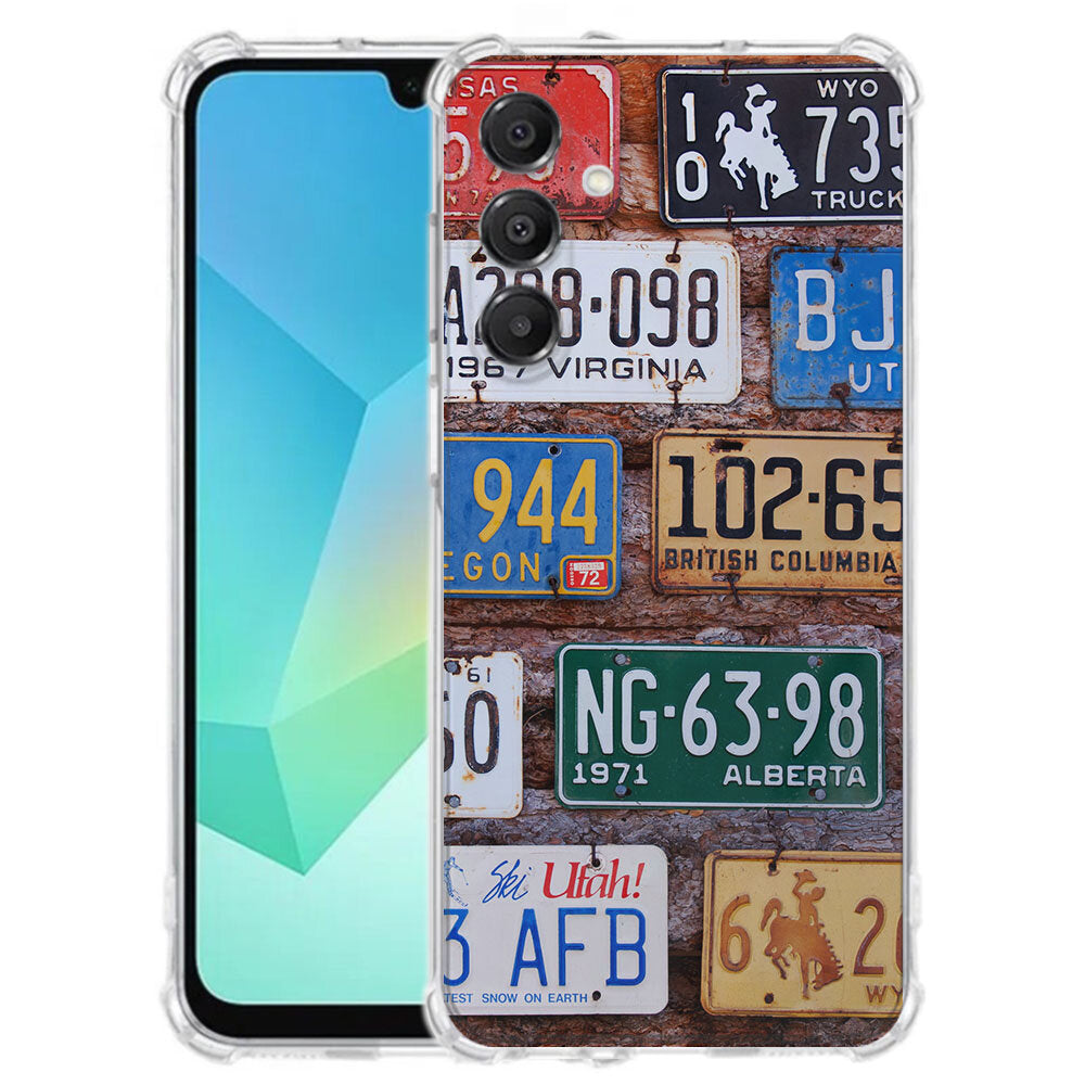 TPU Telefoonhoesje Samsung Galaxy A17 Kentekenplaten schokabsorberende backcover achterkant