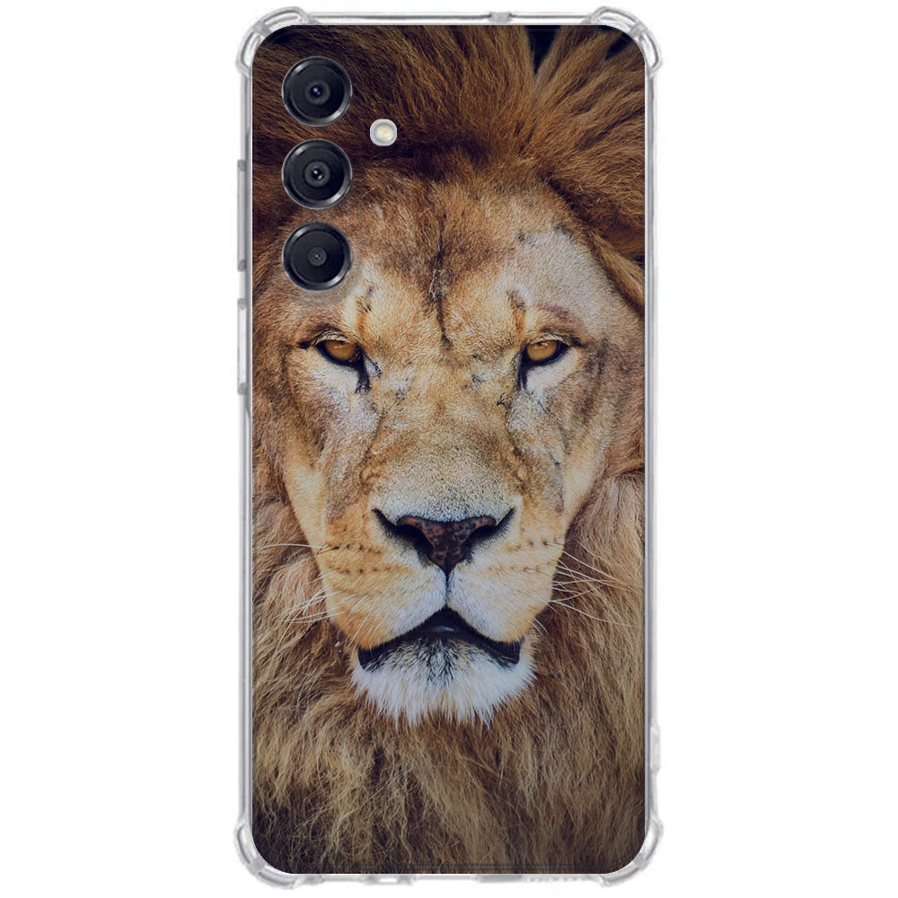 Samsung Galaxy A17 TPU Telefoonhoesje Leeuw schokabsorberende backcover achterzijde