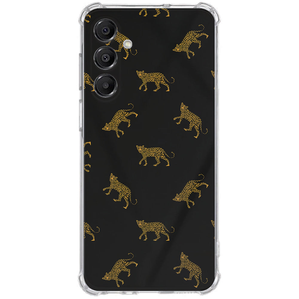 TPU Telefoonhoesje Samsung Galaxy A17 Leopards schokabsorberende backcover achterkant