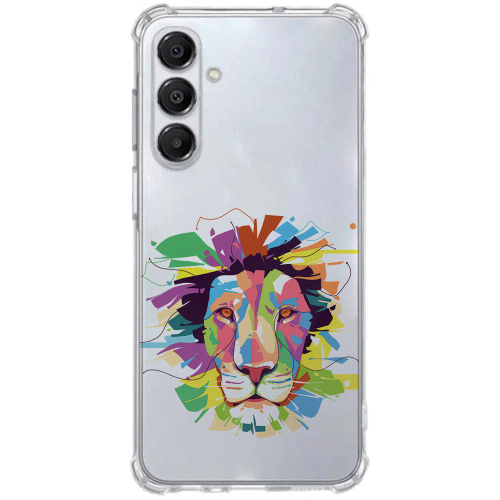 TPU Telefoonhoesje Samsung Galaxy A17 Lion Color schokabsorberende backcover voorzijde