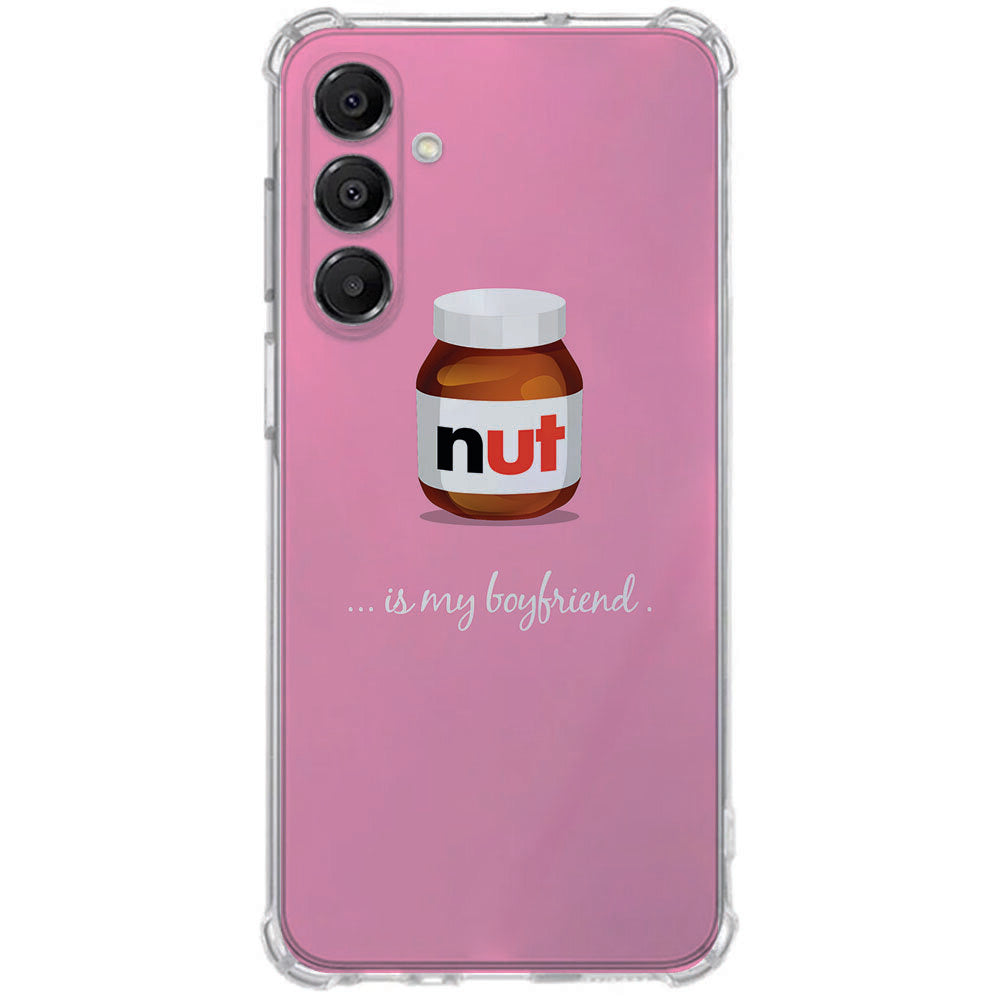 Samsung Galaxy A17 TPU Telefoonhoesje Nut Boyfriend achteraanzicht