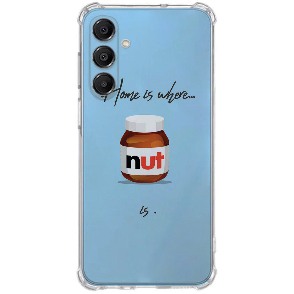 Samsung Galaxy A17 TPU Telefoonhoesje Nut Home schokabsorberende backcover design aanzicht