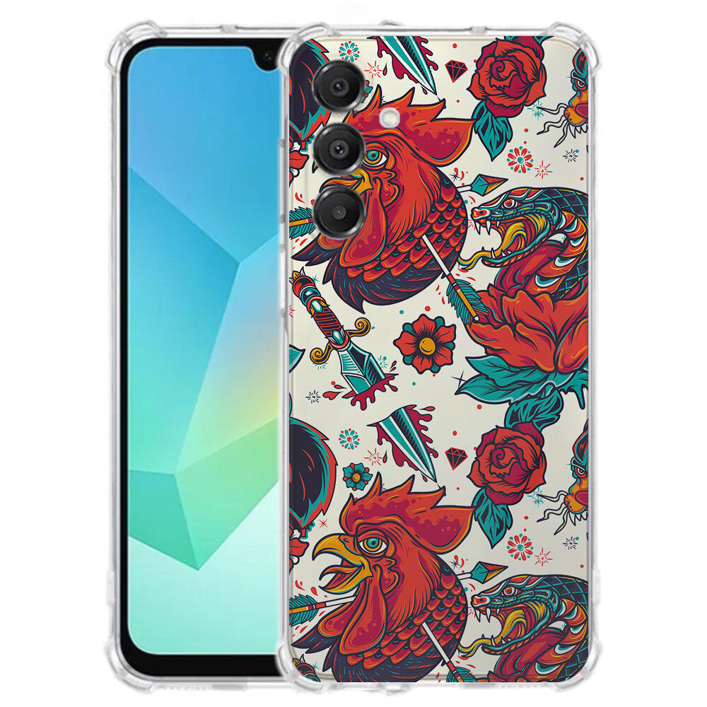 TPU Telefoonhoesje Samsung Galaxy A17 Old Skool schokabsorberende backcover voorkant kleurvol design