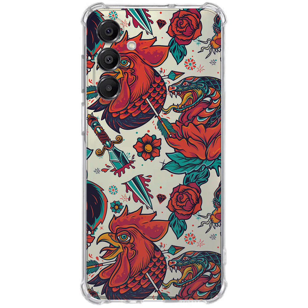 Samsung Galaxy A17 TPU Telefoonhoesje Old Skool schokabsorberende backcover print kleur