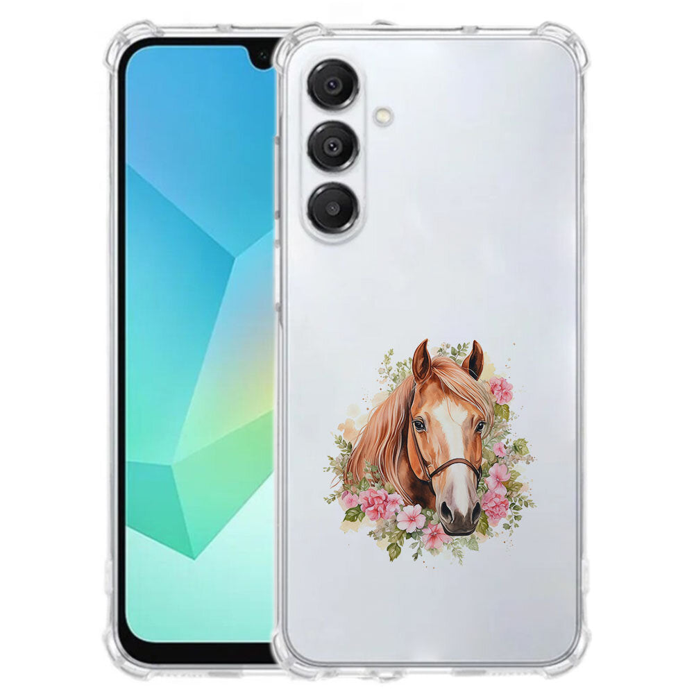 Samsung Galaxy A17 TPU Telefoonhoesje PaardTPU schokabsorberende backcover voorkant
