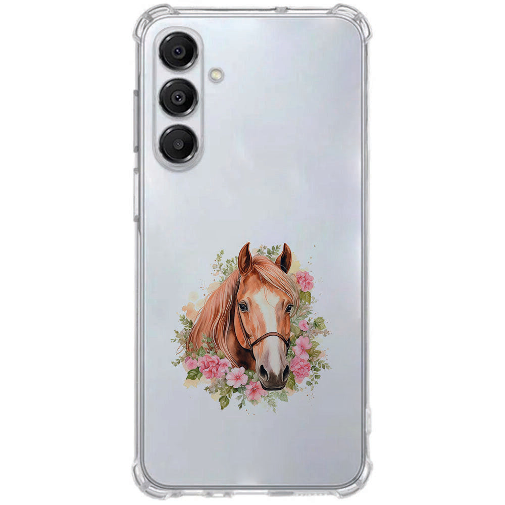 Samsung Galaxy A17 TPU Telefoonhoesje PaardTPU schokabsorberende backcover paardenmotief