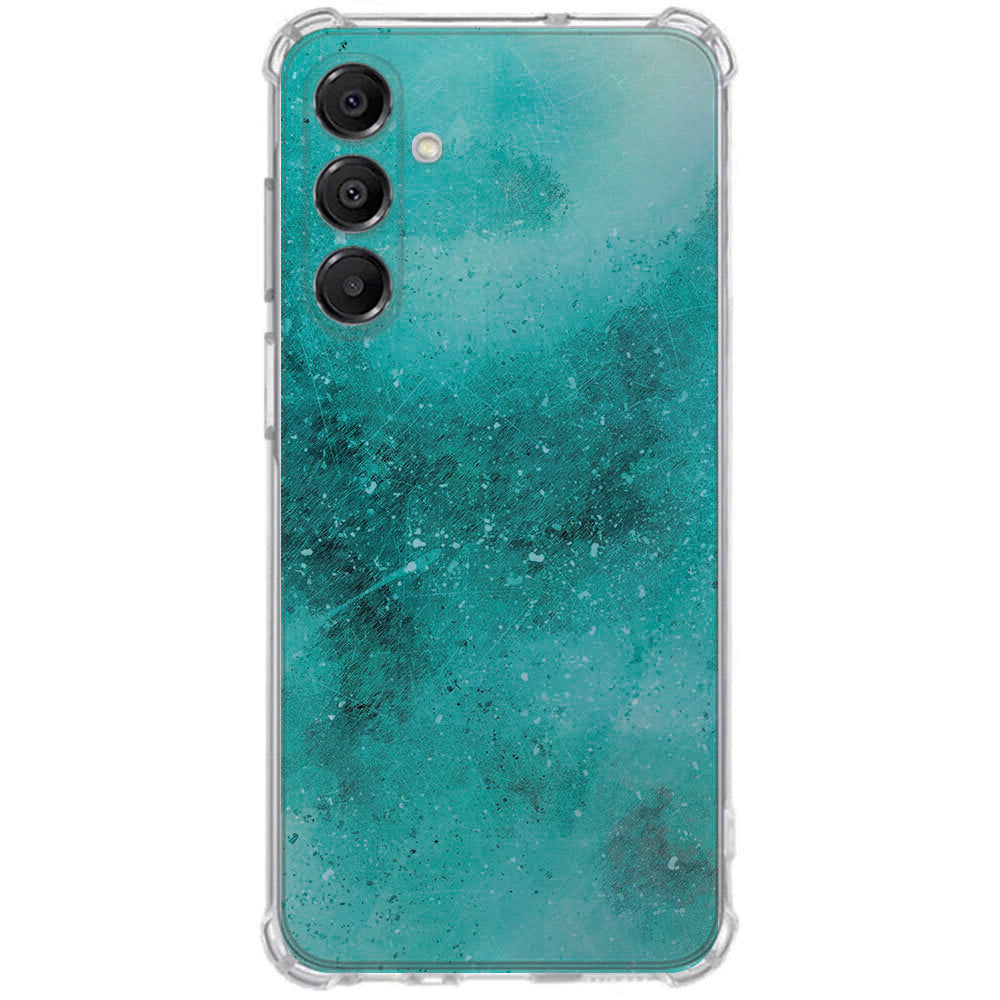 TPU Telefoonhoesje Samsung Galaxy A17 Painting Blue schokabsorberende backcover achteraanzicht