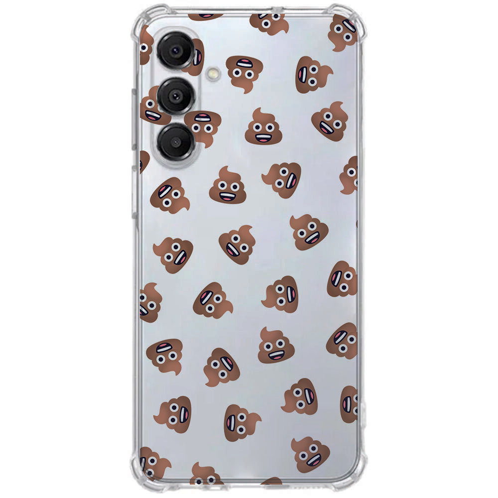 TPU Telefoonhoesje Samsung Galaxy A17 Poep Emojis schokabsorberende backcover achterzijde
