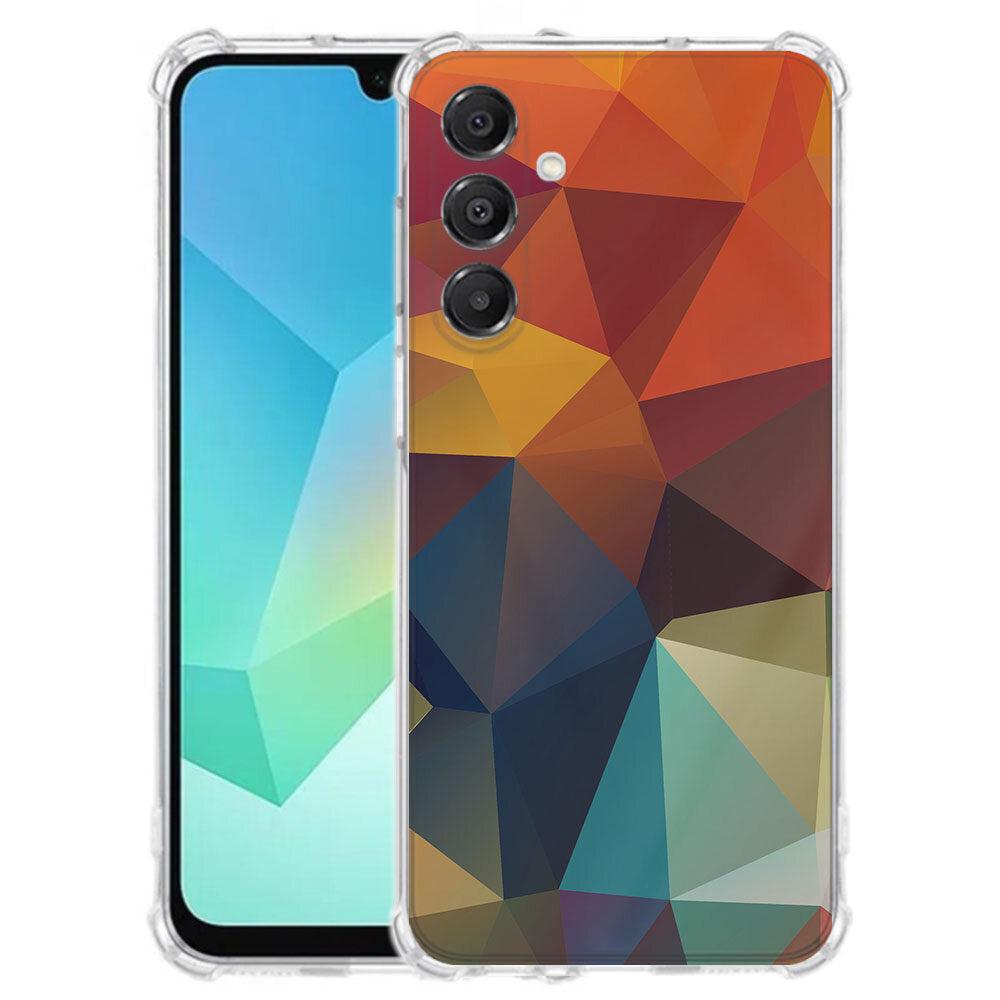 Samsung Galaxy A17 TPU Telefoonhoesje Polygon Color backcover aanzicht
