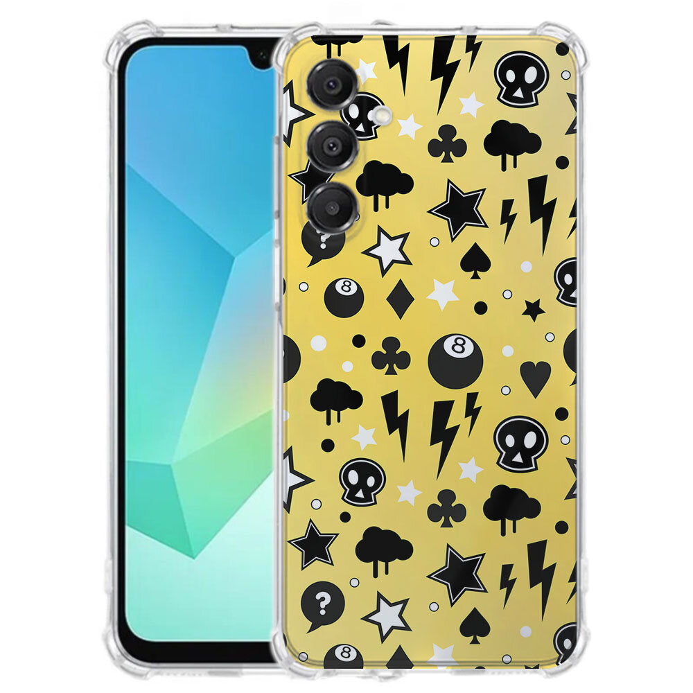 Samsung Galaxy A17 TPU Telefoonhoesje Punk Yellow schokabsorberende backcover voorkant