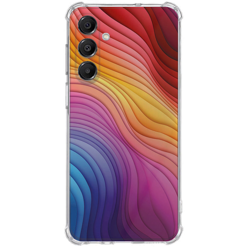TPU Telefoonhoesje Samsung Galaxy A17 Regenboog schokabsorberende backcover achterkant