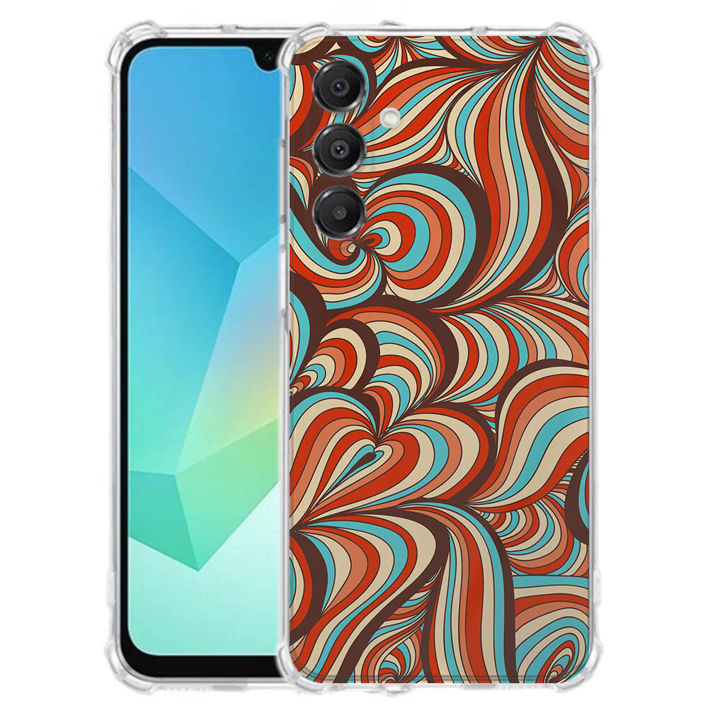 TPU Telefoonhoesje Samsung Galaxy A17 Retro schokabsorberende backcover retro design aanzicht