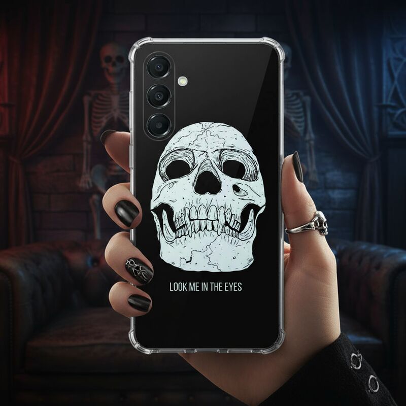 Samsung Galaxy A17 TPU Telefoonhoesje Skull Eyes backcover voorkant