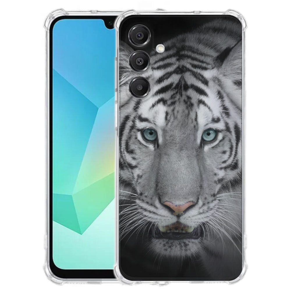 TPU Telefoonhoesje Samsung Galaxy A17 Tijger schokabsorberende backcover voorzijde