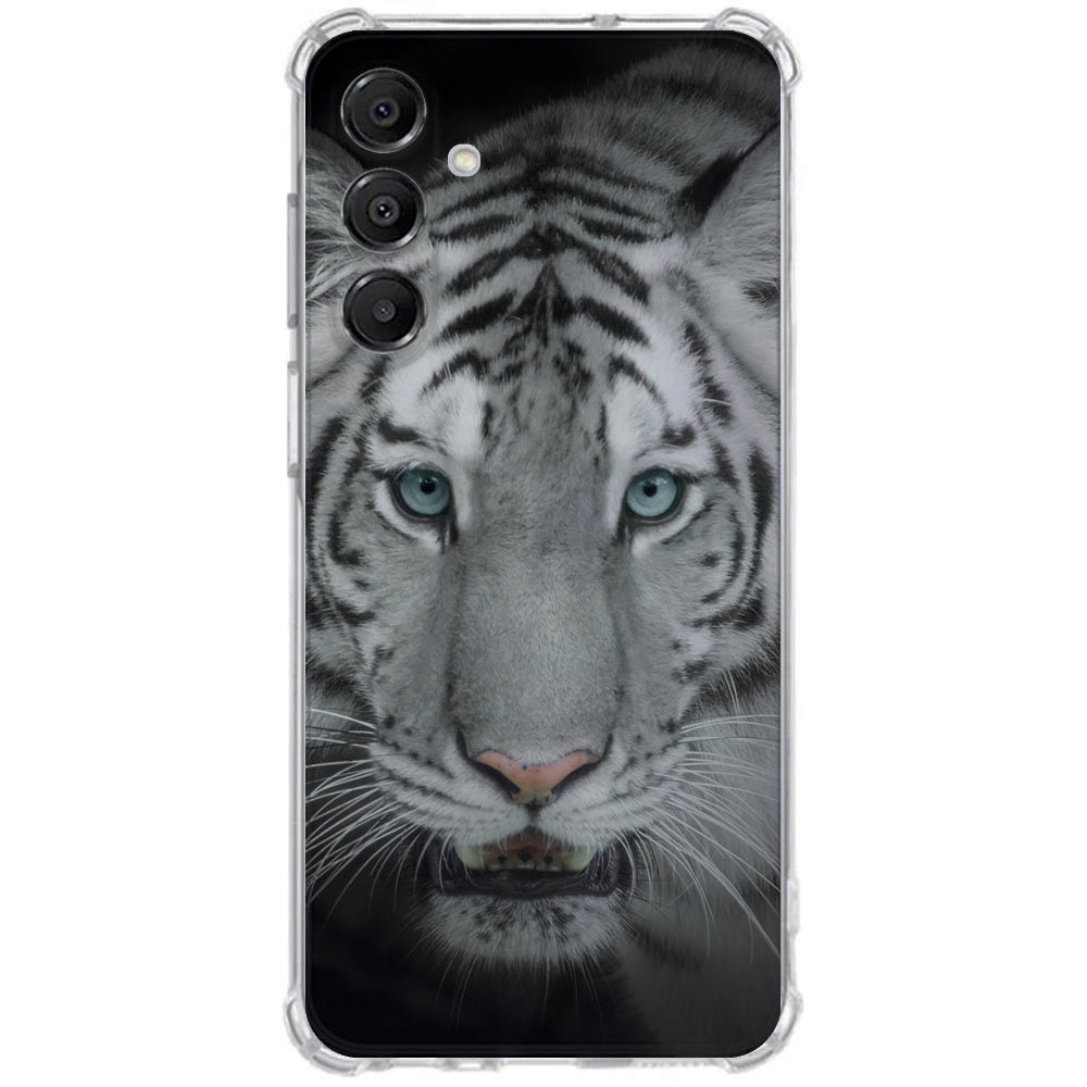 TPU Telefoonhoesje Samsung Galaxy A17 Tijger schokabsorberende backcover tijger design achterkant