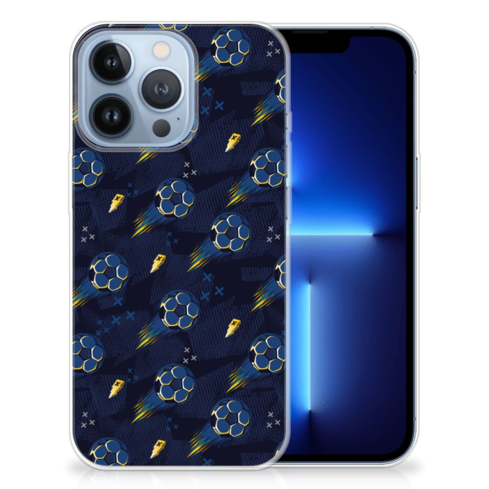Apple iPhone 13 Pro TPU bumper Voetbal ontwerp voorkant