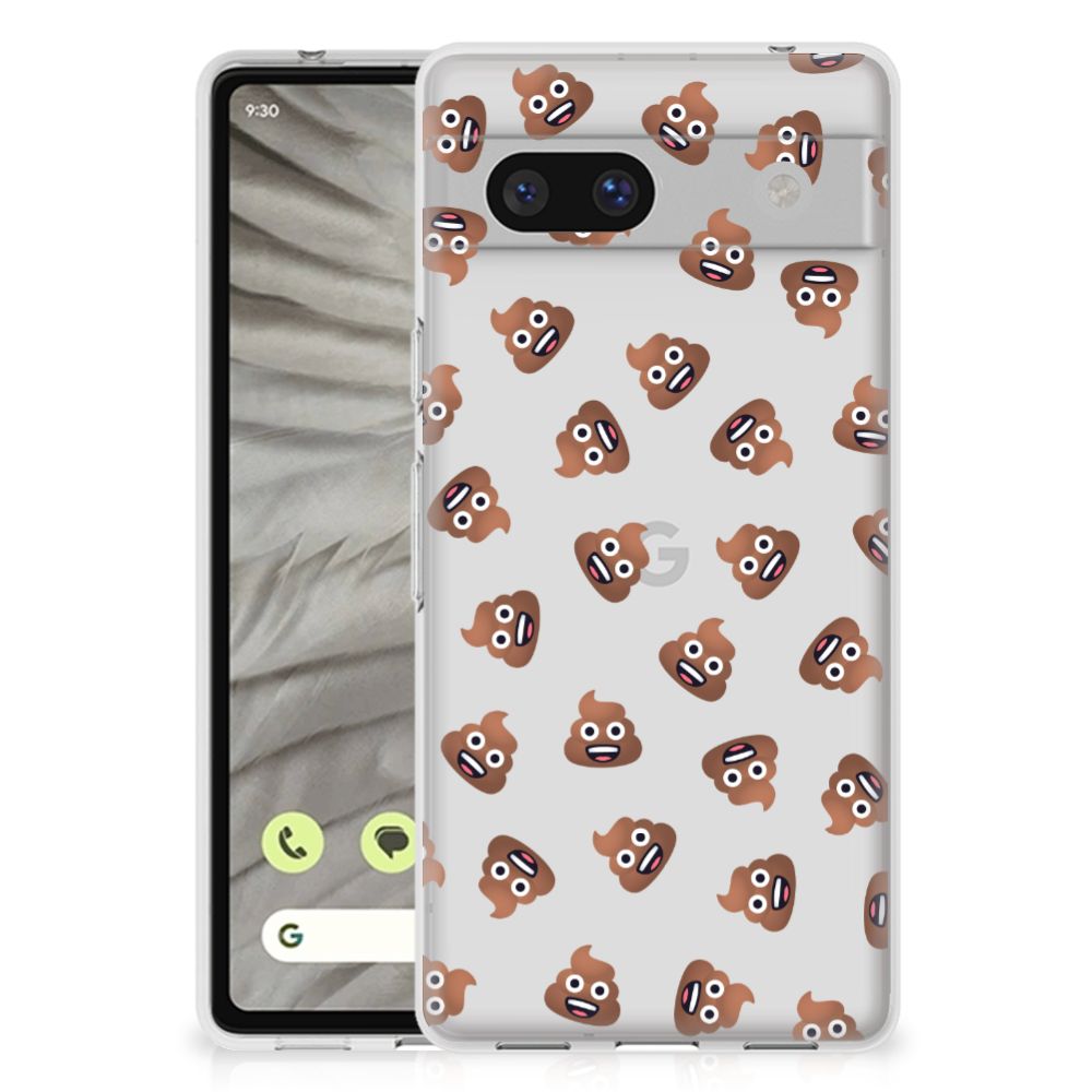 TPU bumper voor Google Pixel 7A Poep Emojis B2C Telecom