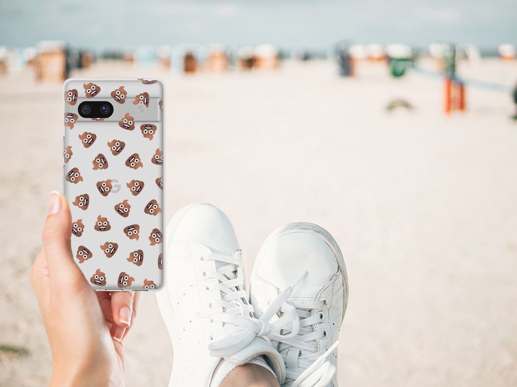 TPU bumper voor Google Pixel 7A Poep Emojis B2C Telecom