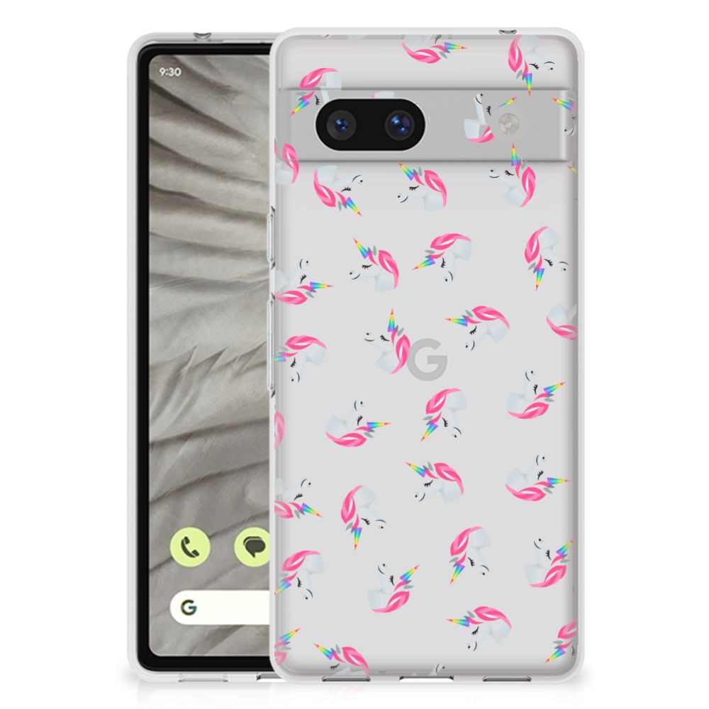 TPU bumper voor Google Pixel 7A Unicorns B2C Telecom