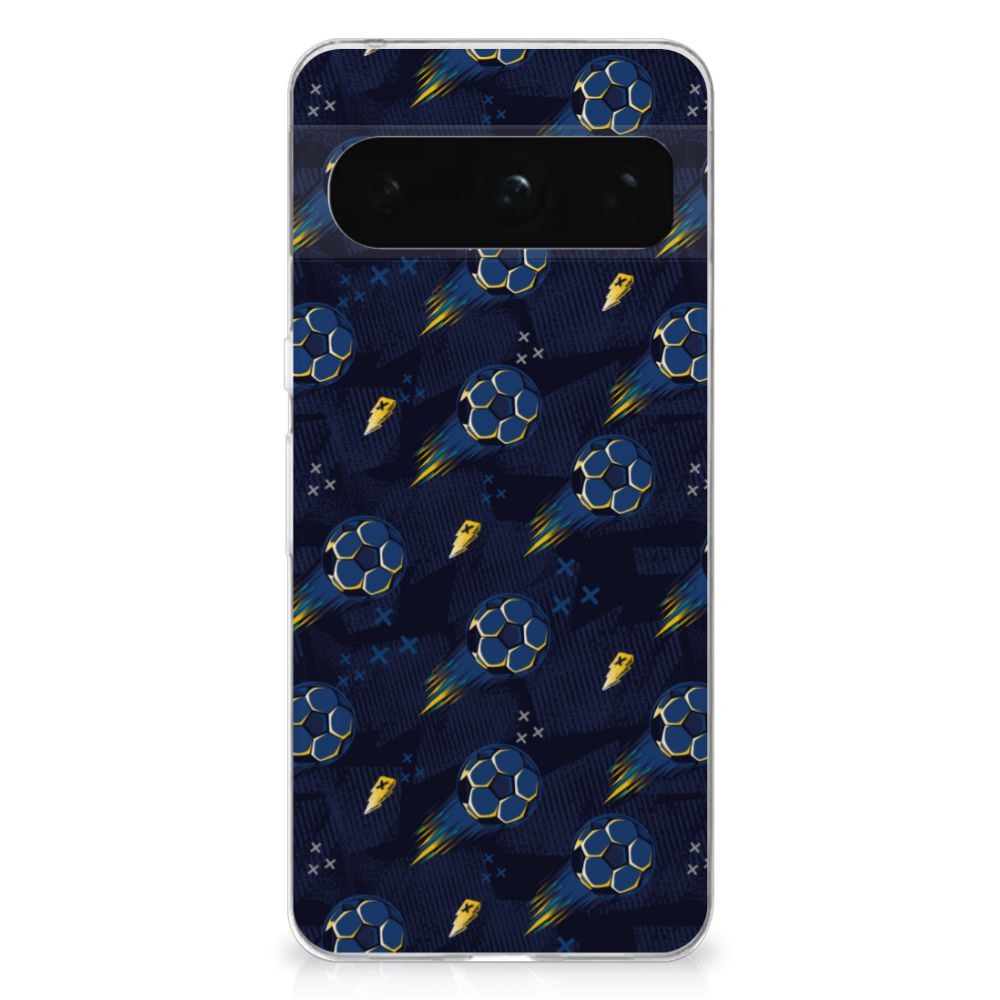 Google Pixel 8 Pro TPU bumper Voetbal design voetbal aanzicht