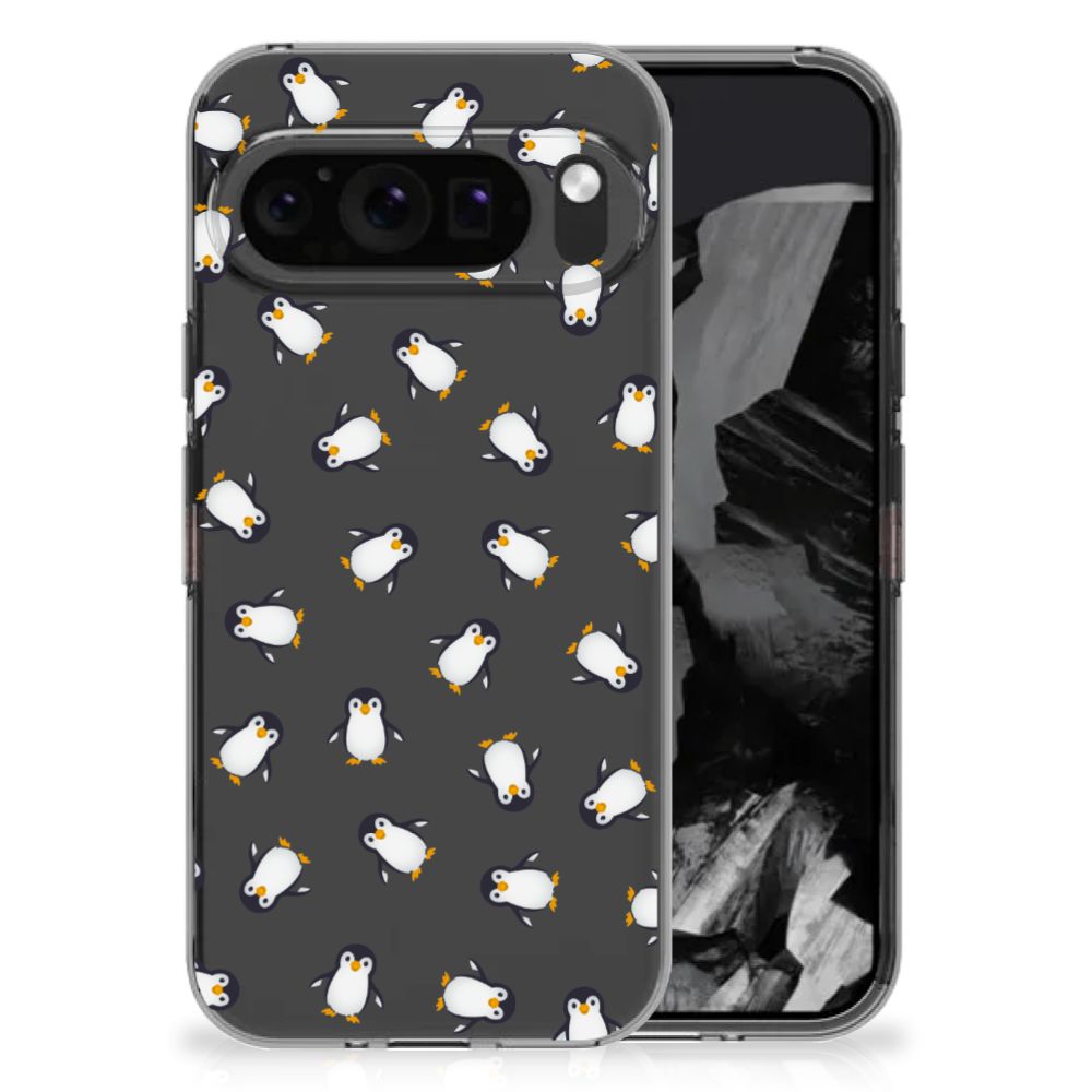 Google Pixel 9 Pro XL TPU bumper Pinguïn achterzijde