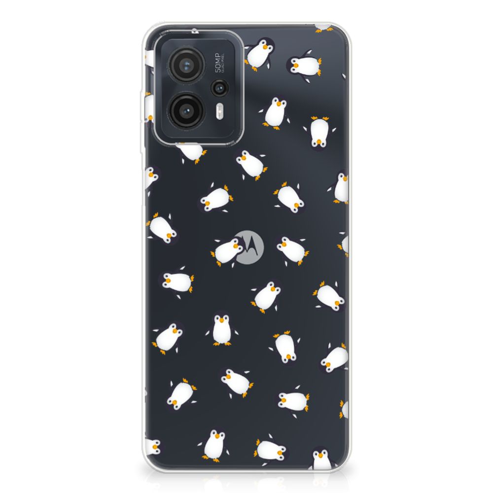 Motorola Moto G23 TPU bumper Pinguïn achterzijde