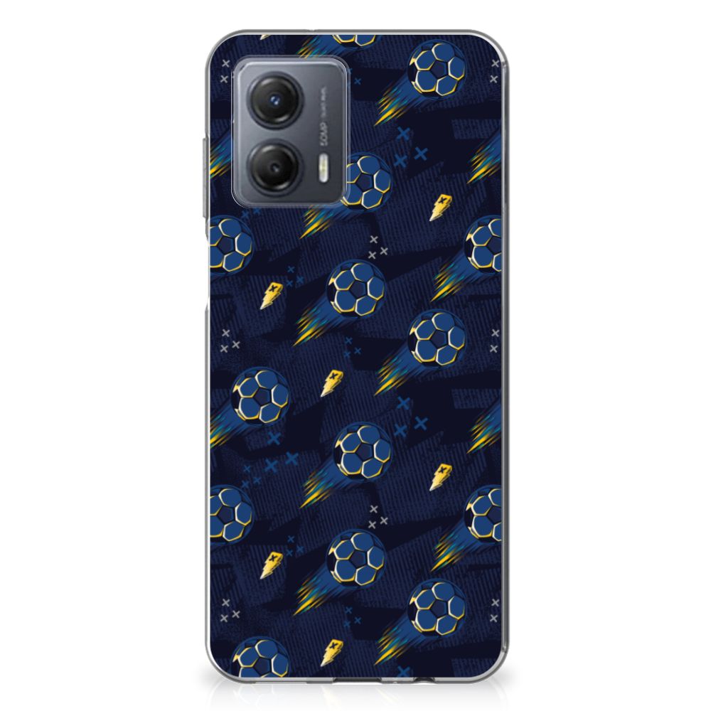 TPU bumper voor Motorola Moto G53 Voetbal met kleurrijk ontwerp en uitstekende bescherming ⚽️.