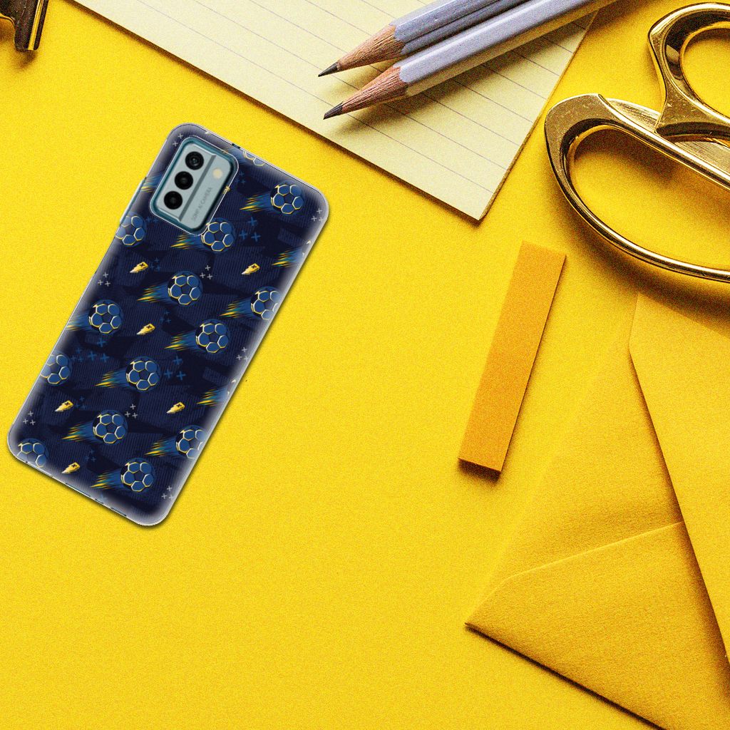 Nokia G22 TPU bumper Voetbal design aanzicht