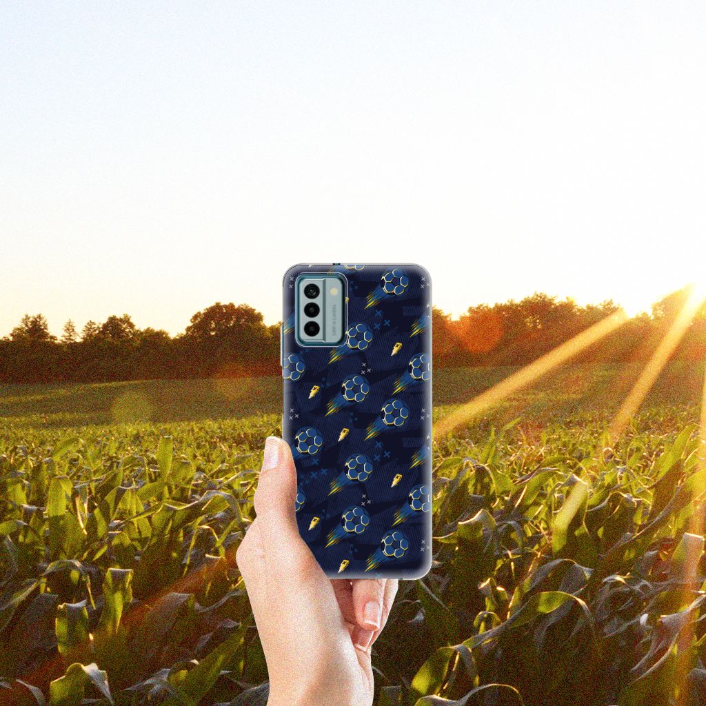 Nokia G22 TPU bumper Voetbal design aanzicht