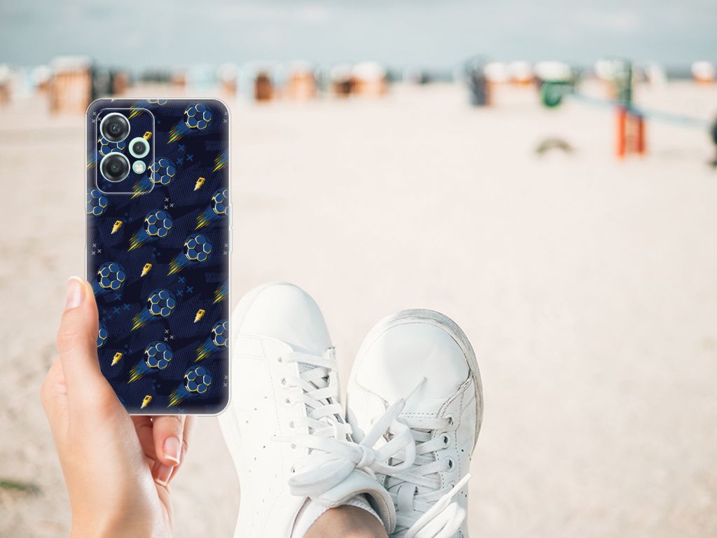 OnePlus Nord CE 2 Lite TPU bumper Voetbal hand aan strand