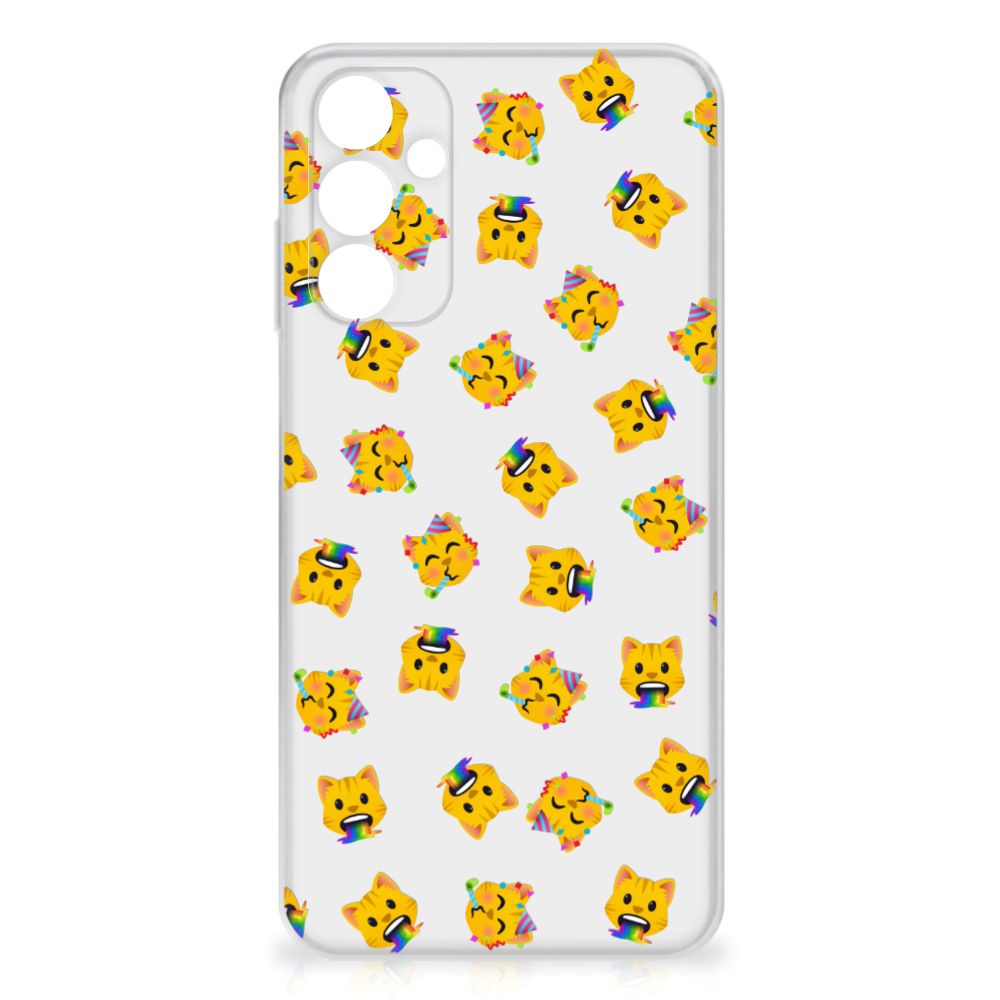 Samsung Galaxy A15 TPU bumper Katten Emojis achterkant