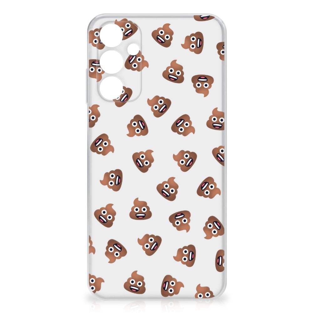 Samsung Galaxy A15 TPU bumper Poep Emojis achterkant