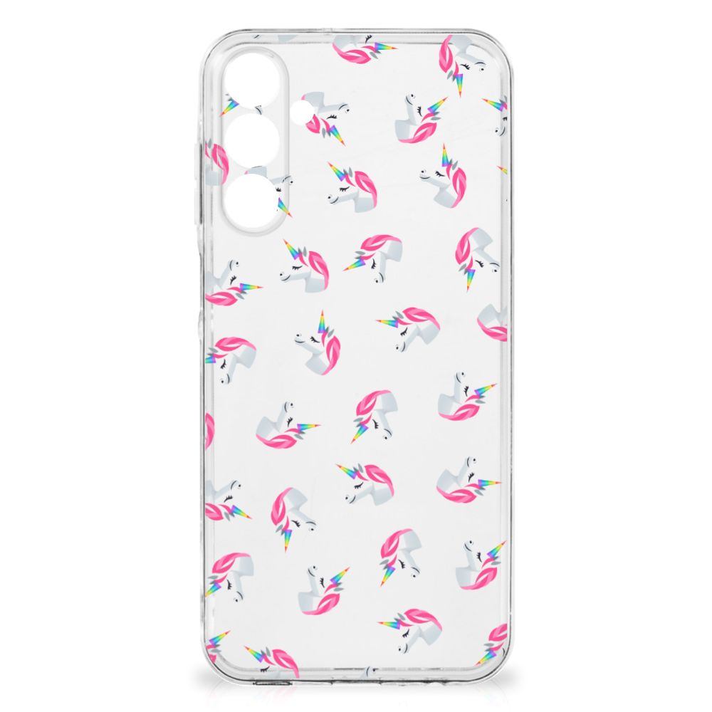 Samsung Galaxy A16 TPU bumper unicorns achterkant