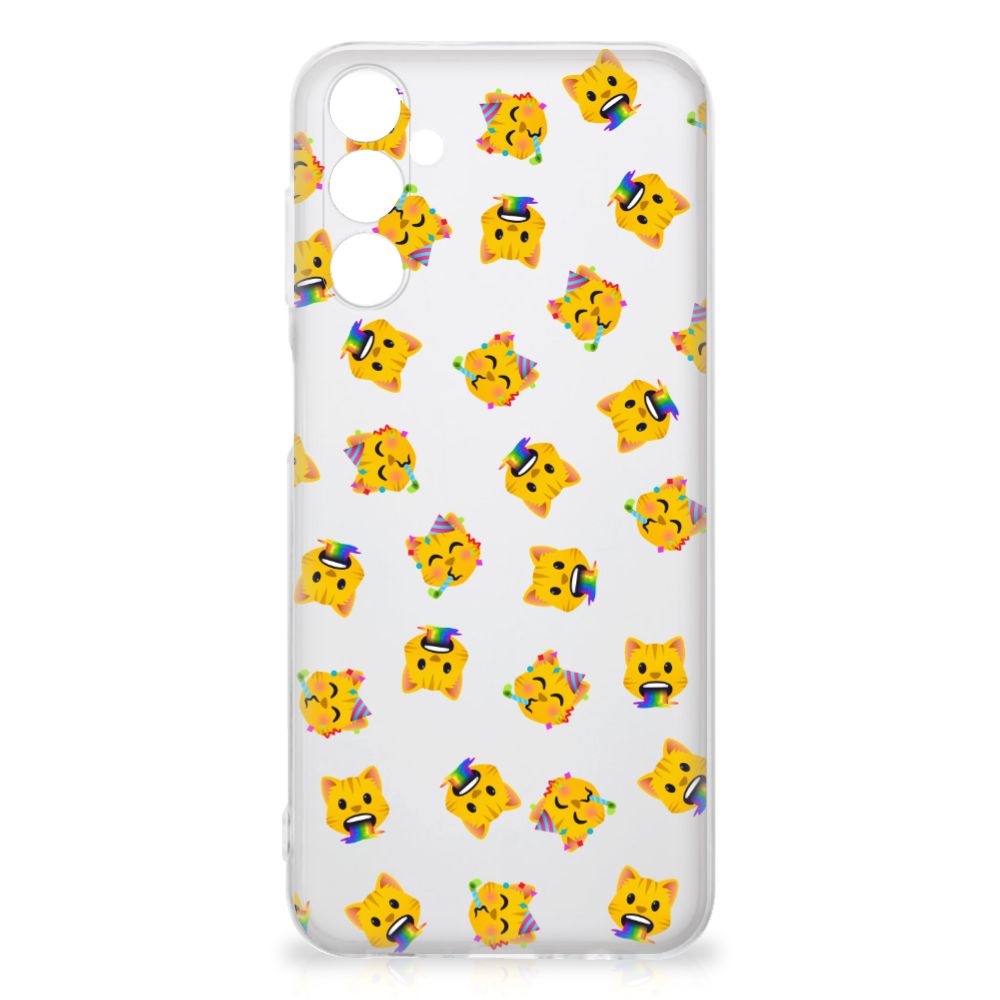 TPU bumper voor Samsung Galaxy M14 Katten Emojis
