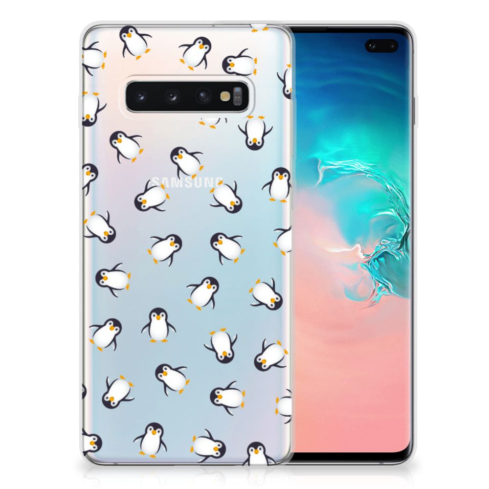 Samsung Galaxy S10 Plus TPU bumper Pinguïn achterkant