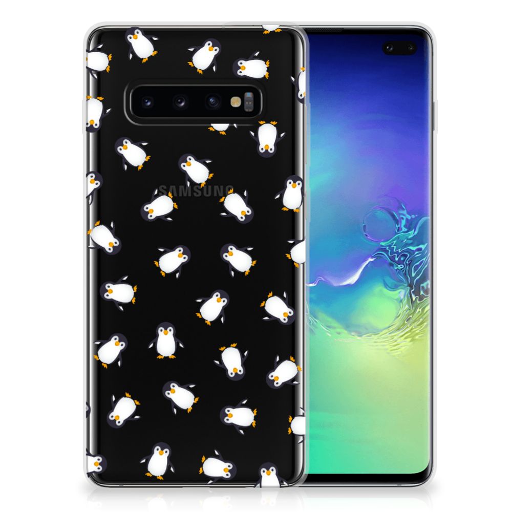 Samsung Galaxy S10 Plus TPU bumper Pinguïn achterkant