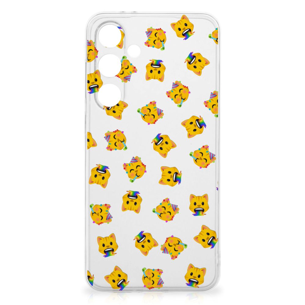 Samsung Galaxy S24 FE TPU bumper Katten Emojis achterkant