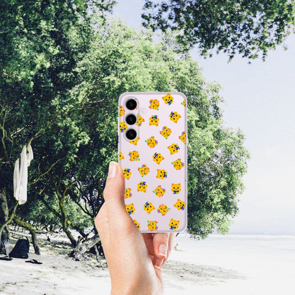 TPU bumper voor Samsung Galaxy S24 Katten Emojis B2C Telecom