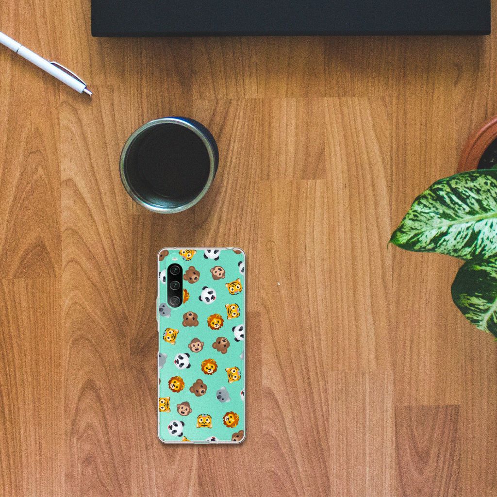 Sony Xperia 10 V TPU bumper voor Sony Xperia 10 V Dieren Emojis achterkant