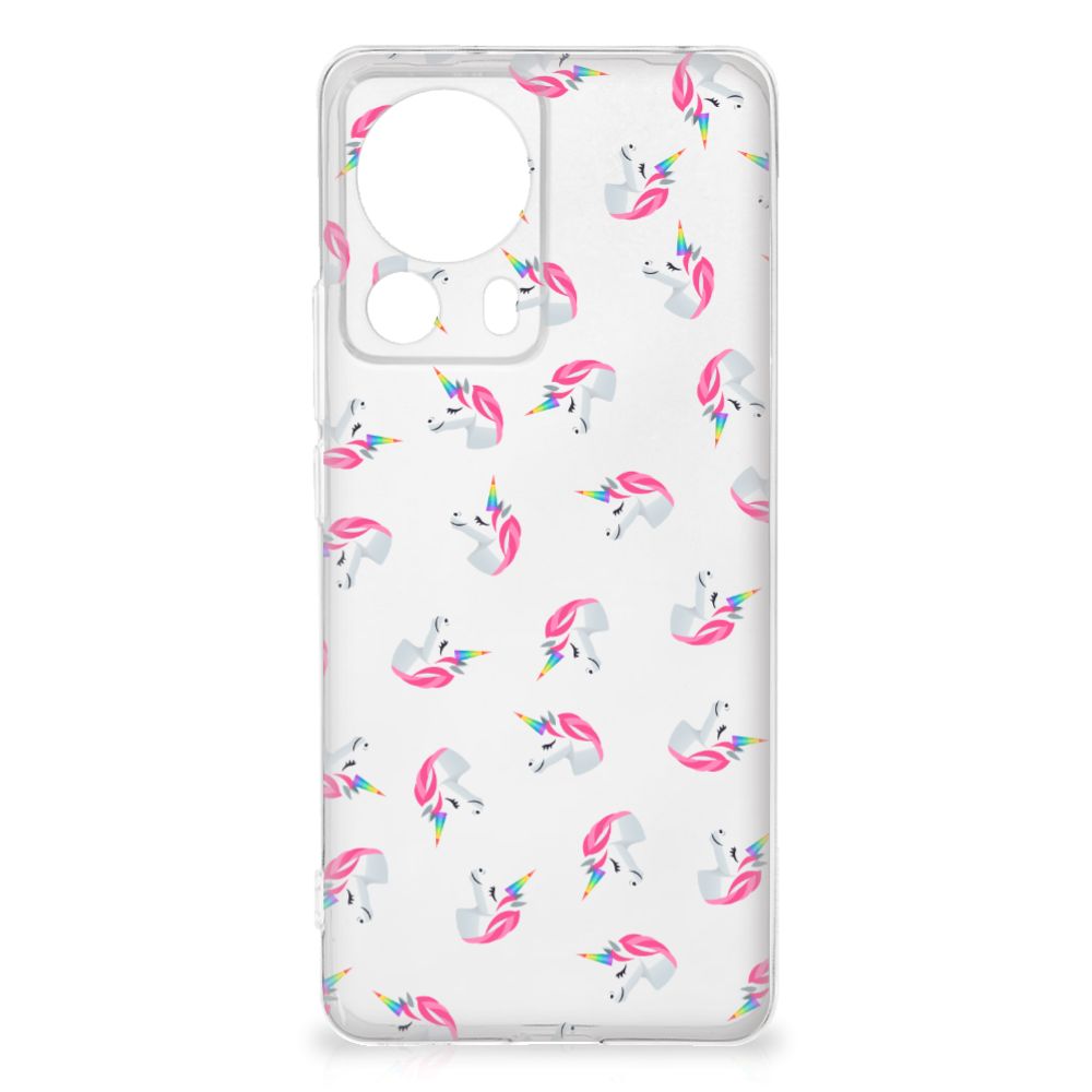Xiaomi 13 Lite TPU bumper Unicorns achterkant