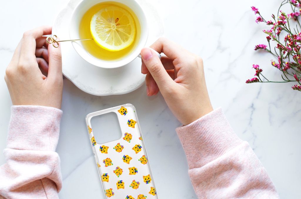 TPU bumper voor Xiaomi Redmi 10C Katten Emojis
