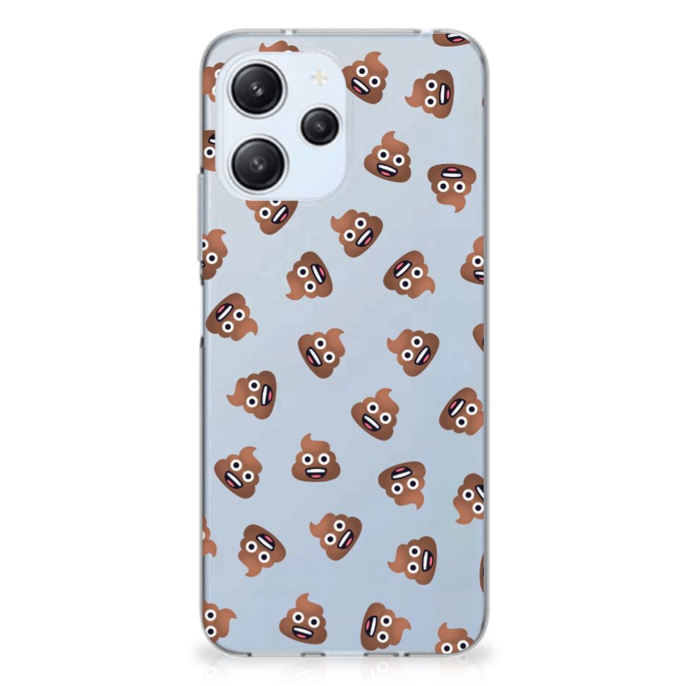 Xiaomi Redmi 12 4G TPU bumper voor Xiaomi Redmi 12 4G Poep Emojis achterzijde