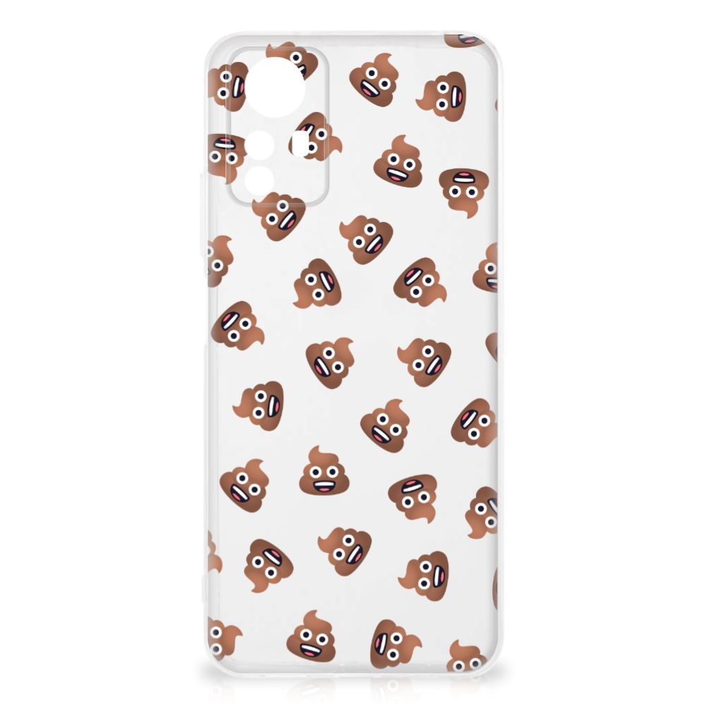 Xiaomi Redmi Note 12S TPU bumper Poep Emojis achterkant