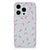 TPU bumper voor iPhone 15 Pro Max Unicorns met schattige eenhoorns 🦄 op een doorzichtige achtergrond.